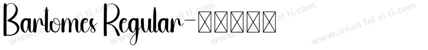 Bartomes Regular字体转换